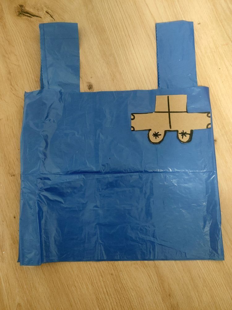 Costum material reciclabil fete/baieti 2-3-4-5-6-7-8ani