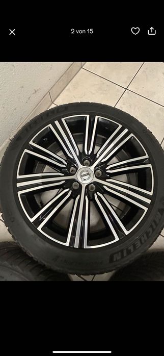 Vând jante cu anvelope iarnă originale Volvo 235 45 r18 s60 s90