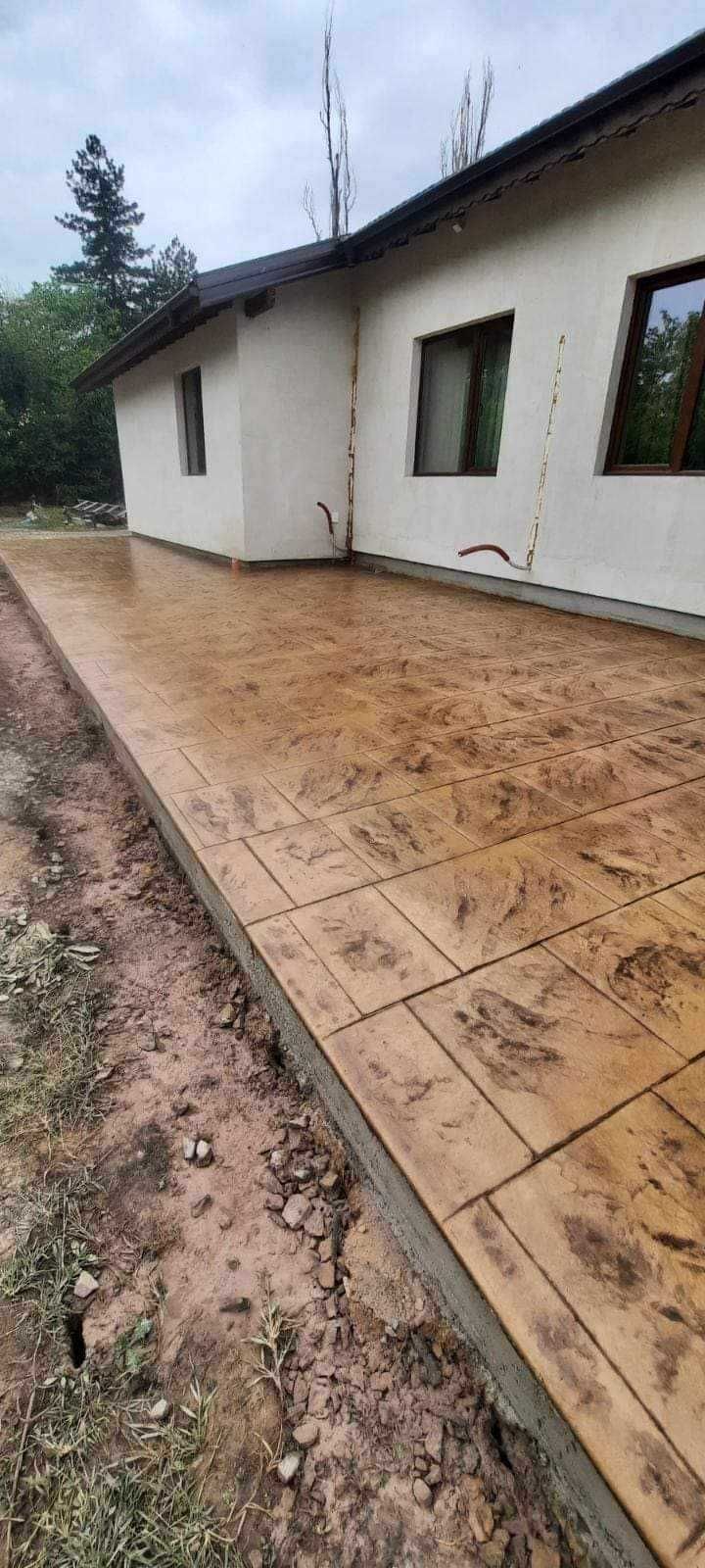 Изработка на щампован бетон за вашата градина
