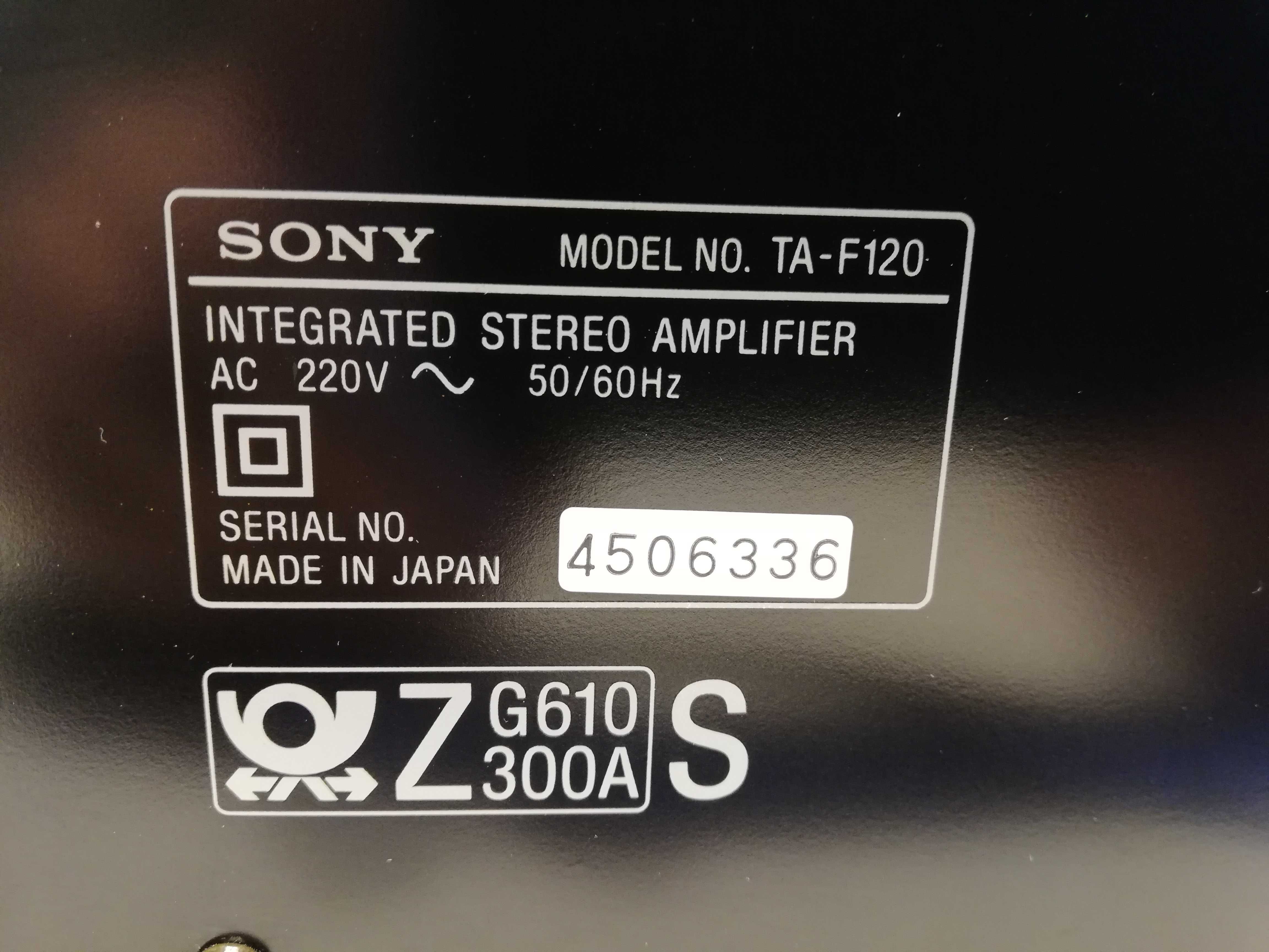 Amplificator SONY model TA-F120 - Impecabil/made in JAPAN