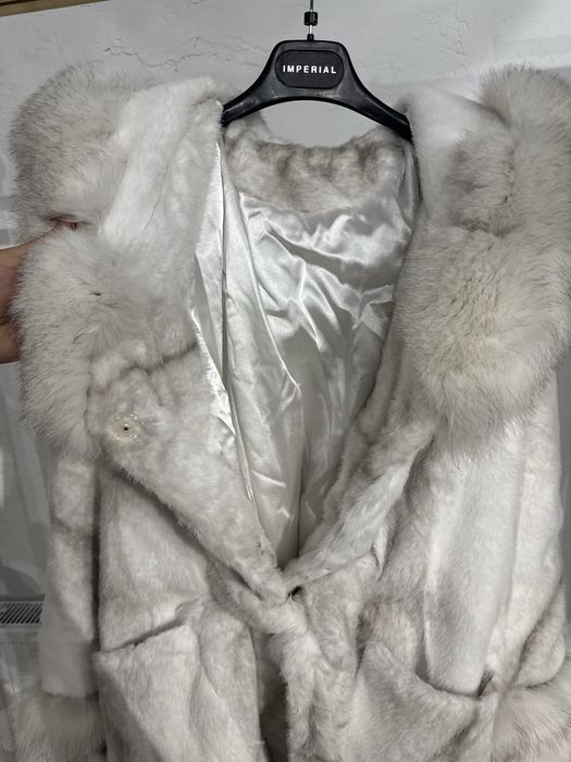 Geaca Alcantara cu Blana de Vulpe