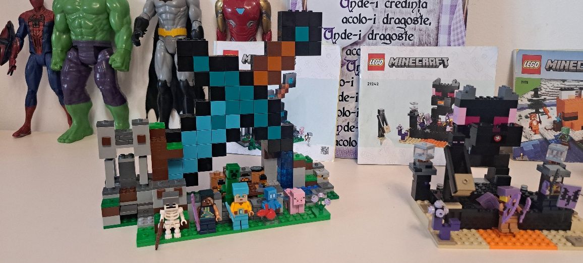 Lego MINECRAFT 21178, 21190, 21242, 21244