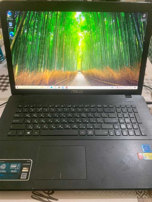 Ноутбук ASUS X751S, большой экран 17,3", сильная рабочая батарея