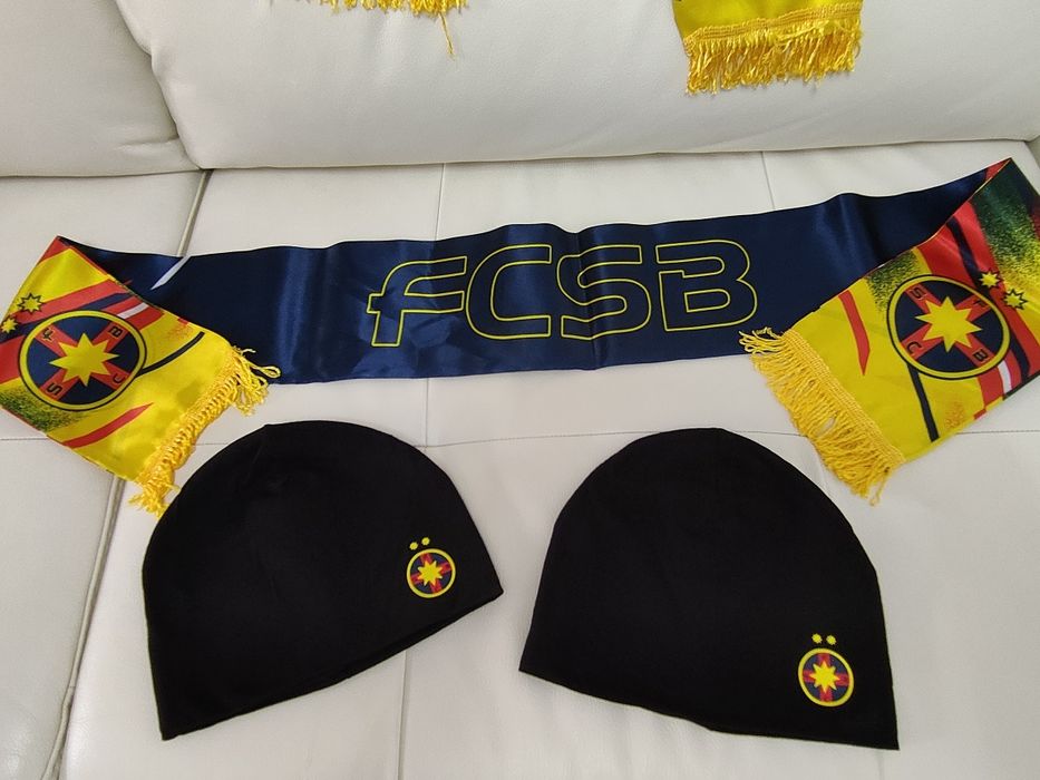 Eșarfă FCSB + Sapca FCSB ( Set FC Steaua Bucuresti)