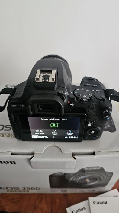 Aparat foto Canon EOS 250D cu obiectiv EF-S 18-55mm