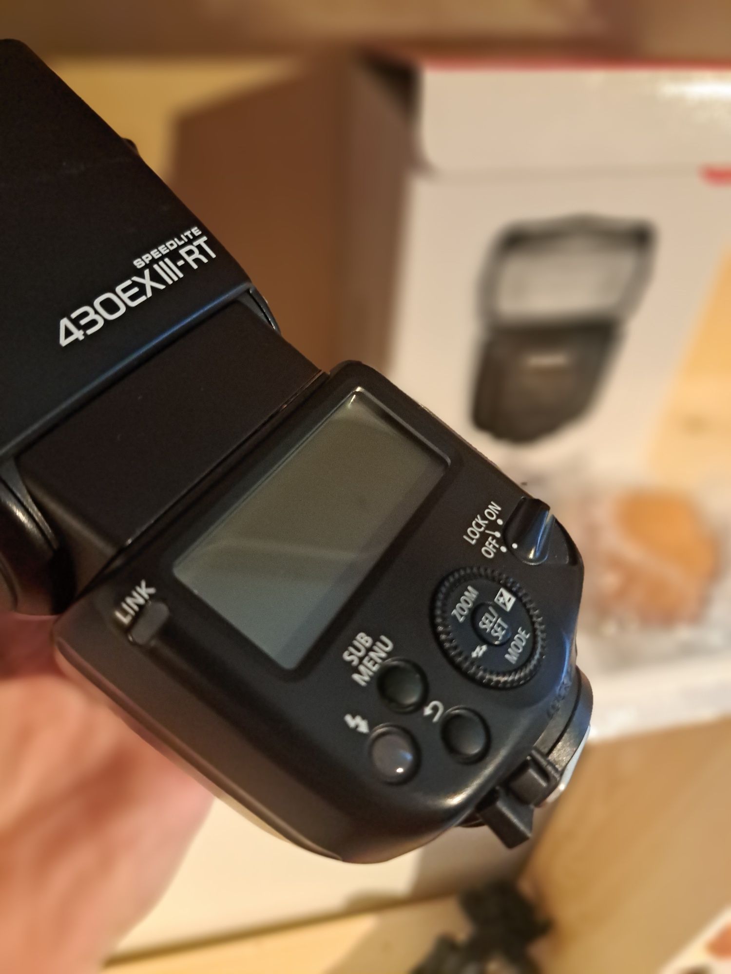 Blitz (Bliț) Canon Speedlite 430EX III-RT (cu toate accesoriile)