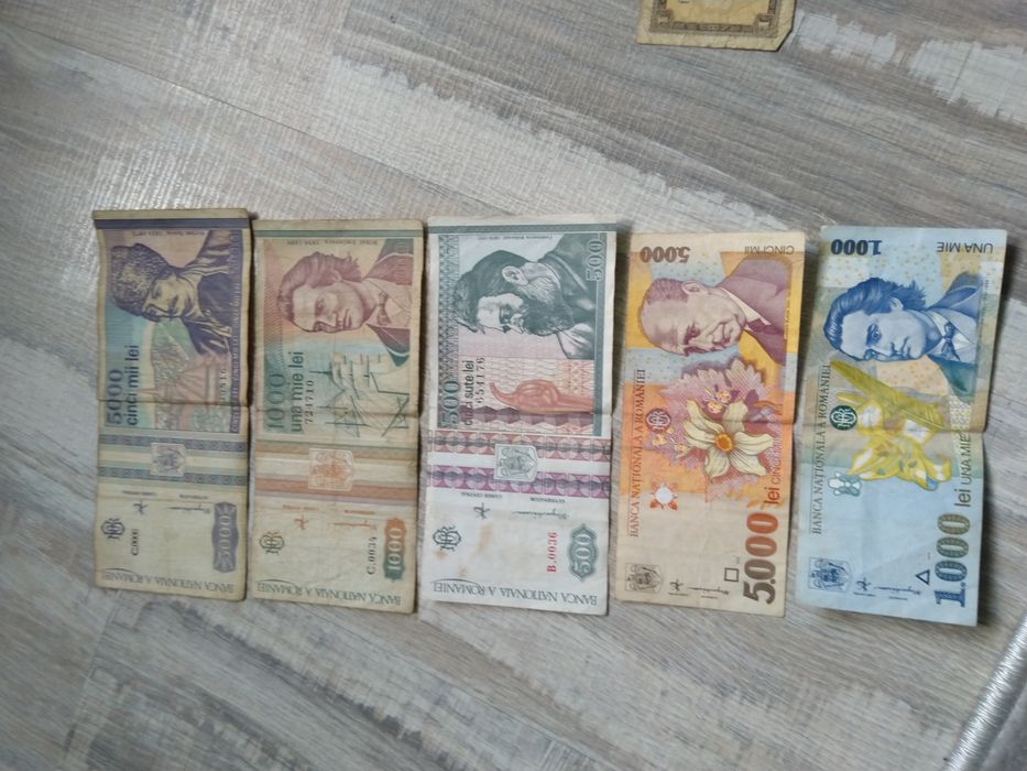 Bancnote vechi diverse monede + monede euro
