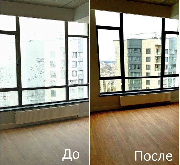 Мойка фасада, окон, витражей, алюкабонда, мрамора, брусчатки.