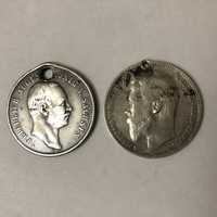 Продам 2 серебряные монеты 2х империй