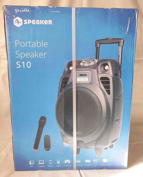 Boxa portabila A+ S10 (30W RMS) usb, sd card, fm, bluetooth