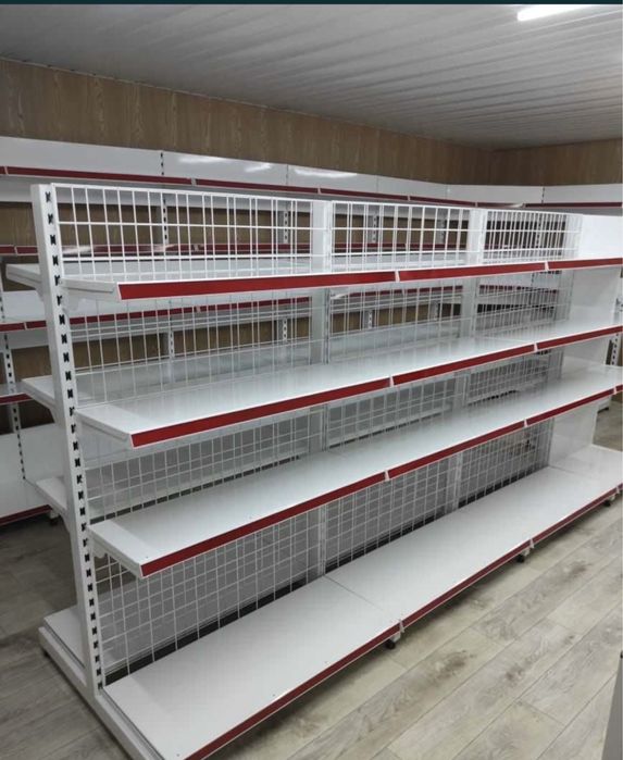 Стеллажи, полки стелажи прилавки ветрины для магазина г. Актобе