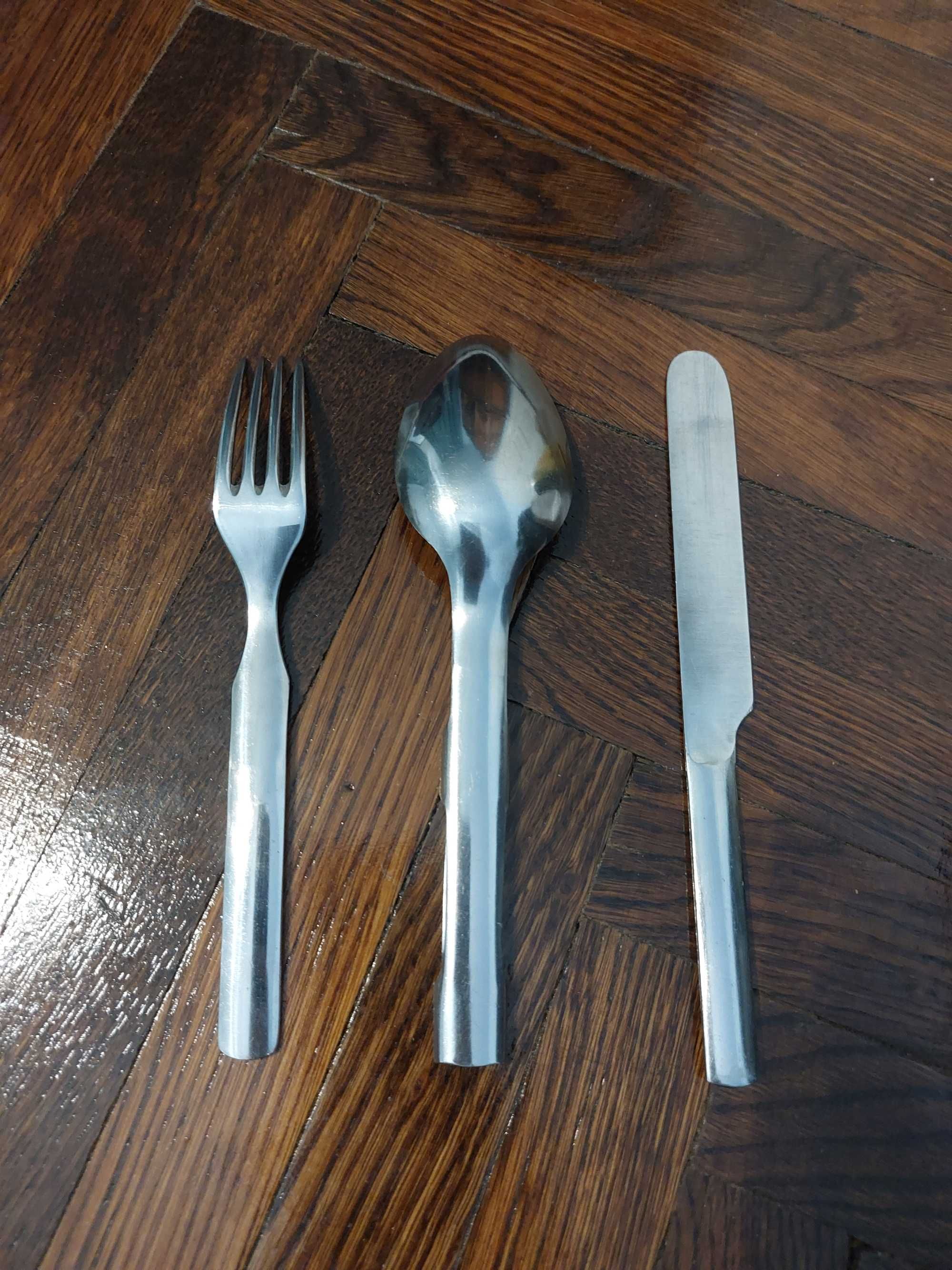 Set Cutit Furculita Lingura Army Sweden Inox