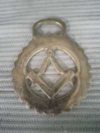 Medalion accesoriu colan masonic bronz