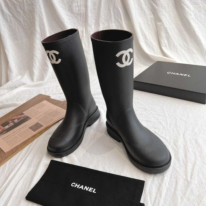 Chanel Rubber Boots - cizme cauciuc/premium/full pack