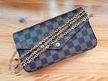 Louis Vuitton дамска чанта Félicie с Подвижен джоб с цип