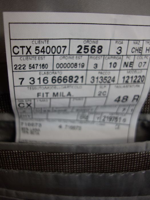 Sacou Ermenegildo Zegna Trofeo 600 - lana matase - 48 (2500USD nou)