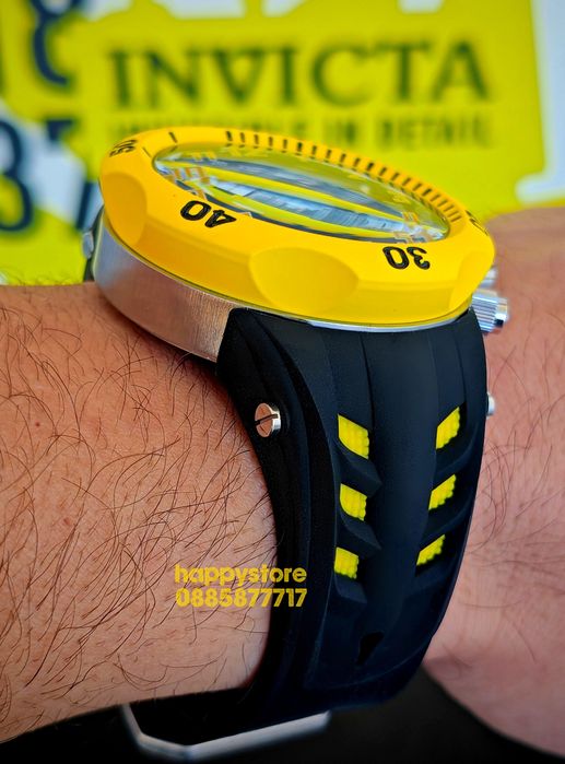 INVICTA Hydra Yellow 52 mm, Инвикта нов ръчен часовник