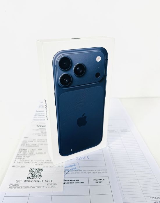 Чисто НОВ! iPhone 17 Pro 512GB Deep Blue ГАРАНЦИЯ 24 Месеца!