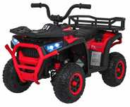 Atv electric copii Robust Red, 4x4 telecomanda 2.4G roti EVA Bluetooth