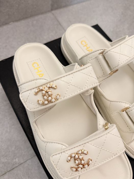 Дамски кожени чехли Ch*anel