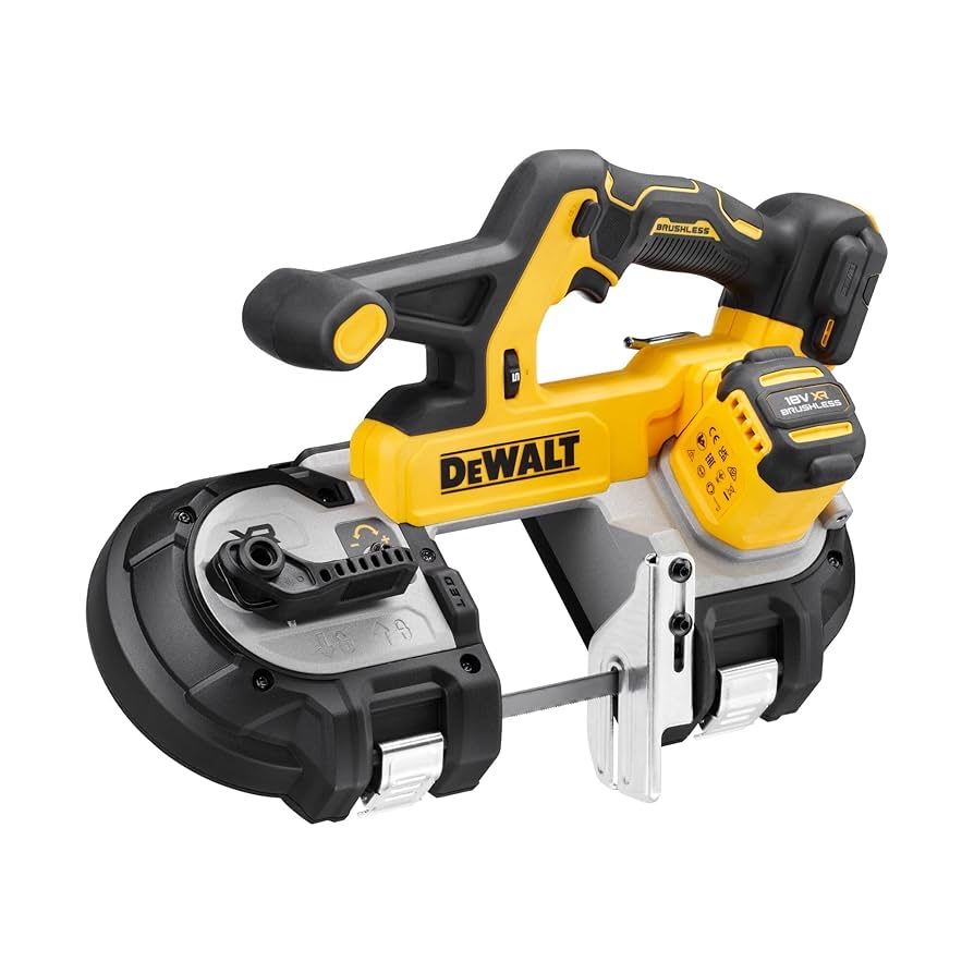 Аккумуляторная ручная ленточная пила Dewalt DCS378N.