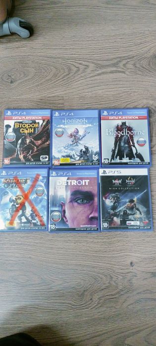 Диски с играми PS5-PS4