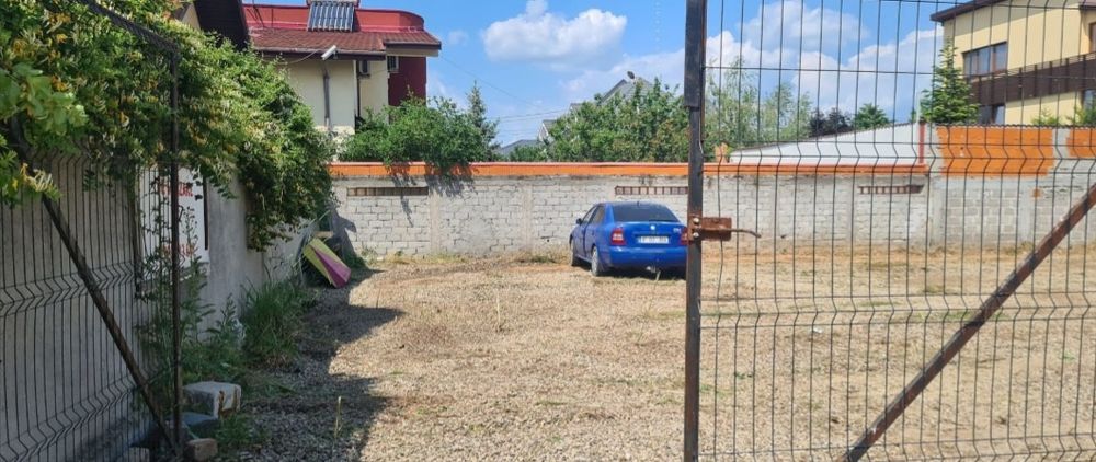 Inchiriez teren 500mp pietruit si ingradit, strada asfaltată, preț mic