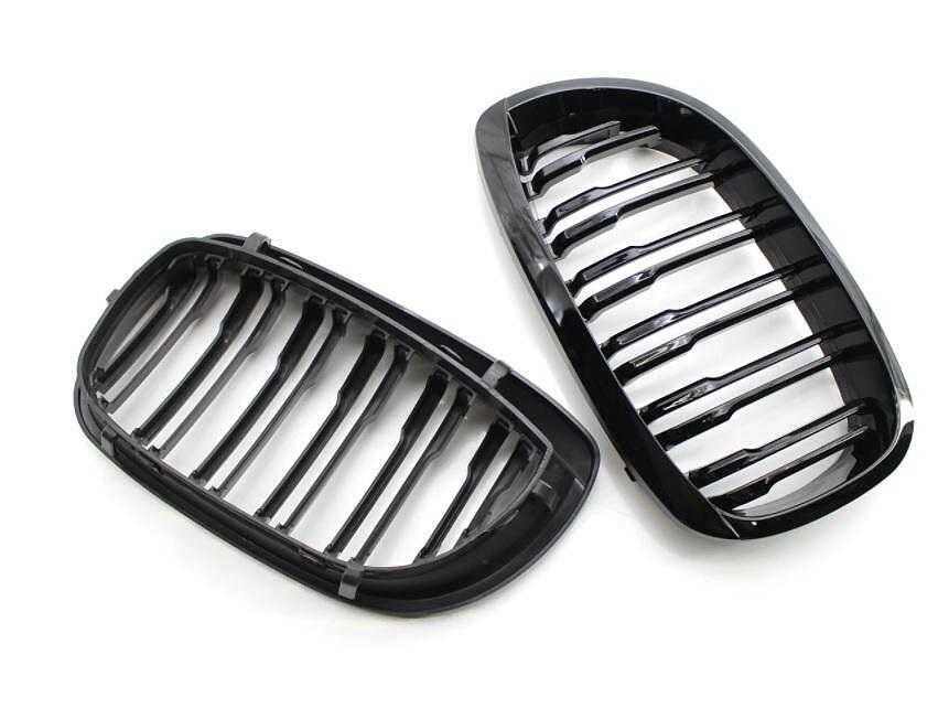 Двойни бъбреци решетки, BMW E46 Facelift, 2002-2005 черен гланц