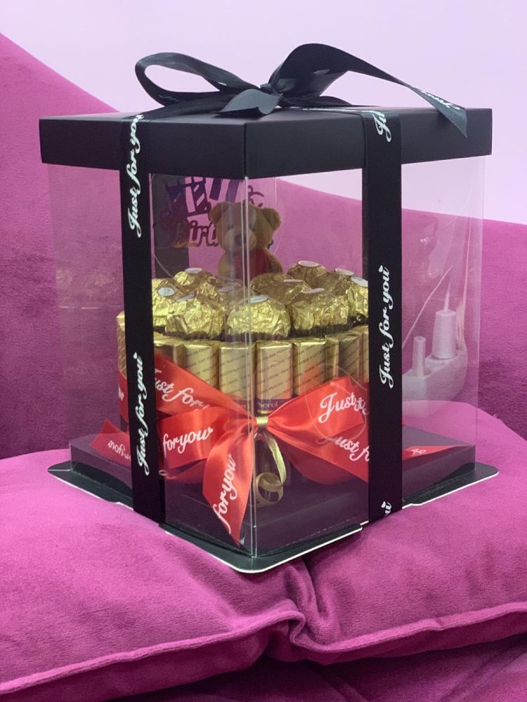 Торта от бонбони с луксозна кутия