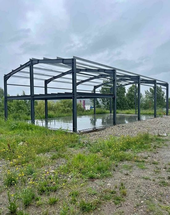 Vand și construiesc o gama larga de hale sau structuri metalice noi ne