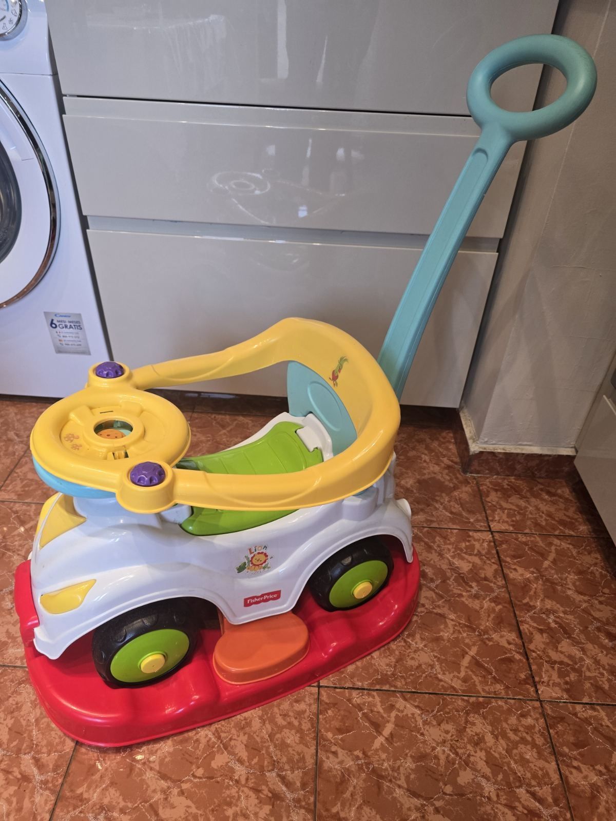 Fisher Price Фишър Прайс 4 в 1 кола за бутане