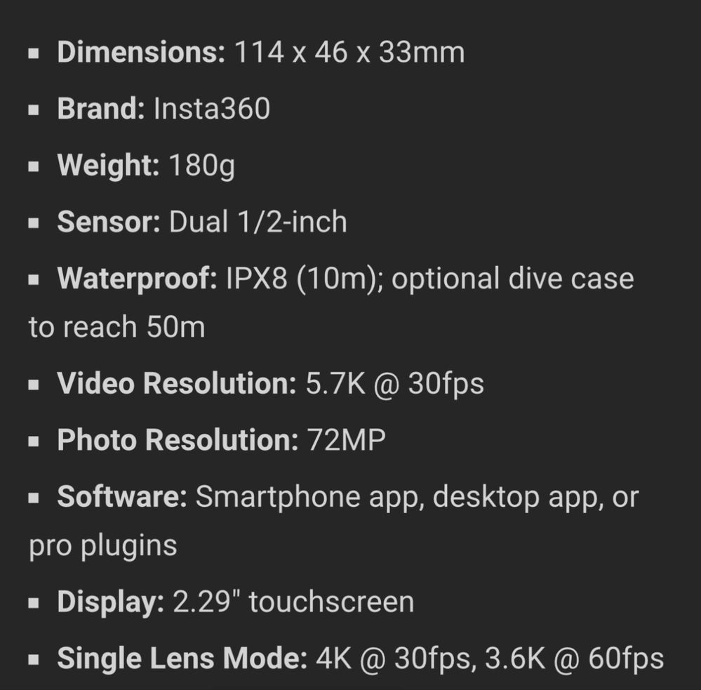 De vanzare Insta 360 X3