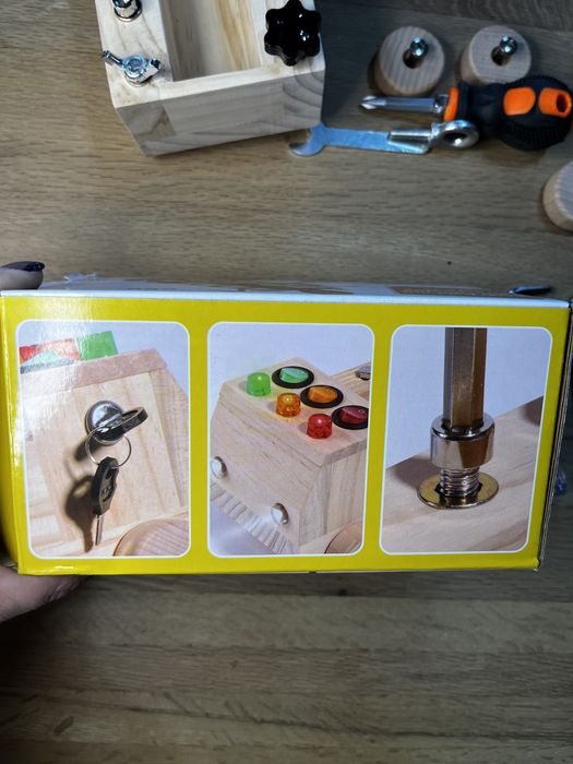 Montessori placa senzoriala indemanare lemn Montessori