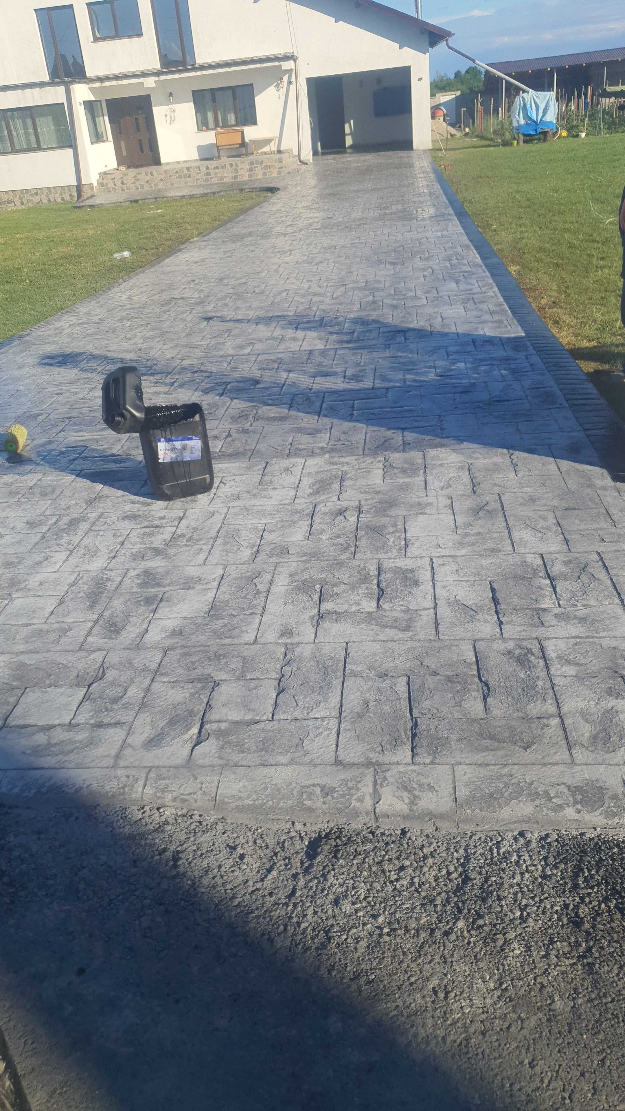 # beton amprentat # pavaj din beton amprentat#