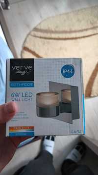 Aplica baie Verve Design Luna 6 W LED Bathroom Wall Light, Chrome