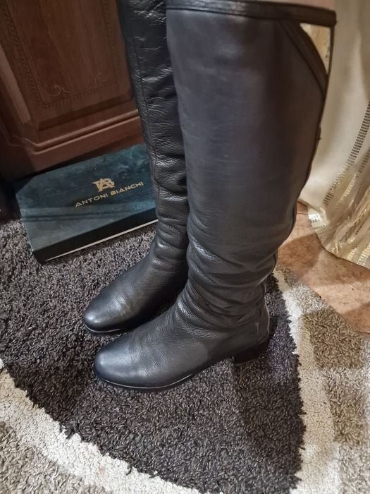 Сапоги кожа, натуральный мех. Хорошее состояние