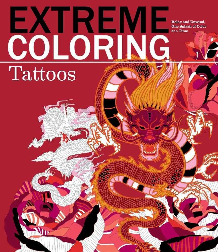 Super carte de coorat pentru adulti cadoul ideal Extreme Tattoo