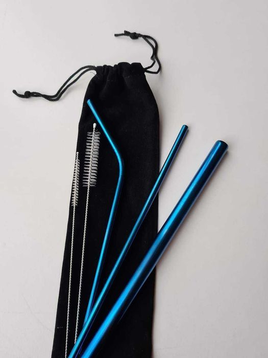 Комплект Сламки за многократна употреба в различни цветове