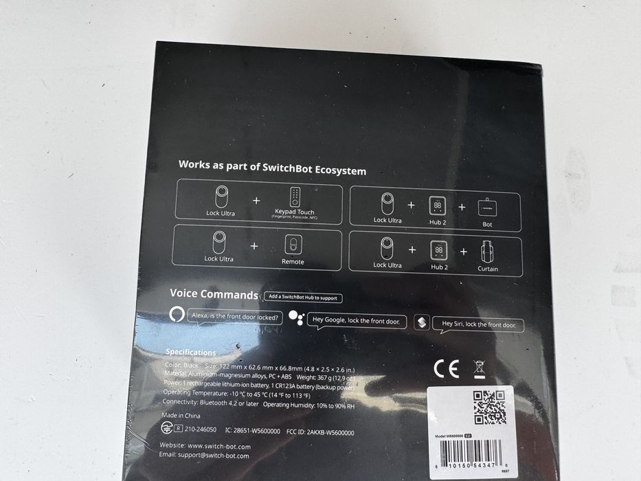 SwitchBot Lock Ultra Vision Combo, Nou, Sigilat