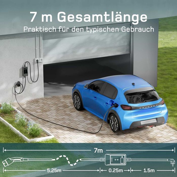 Зарядна станция за електрически автомобили тип 2 Schuko 3.7 kW / 3/Y..