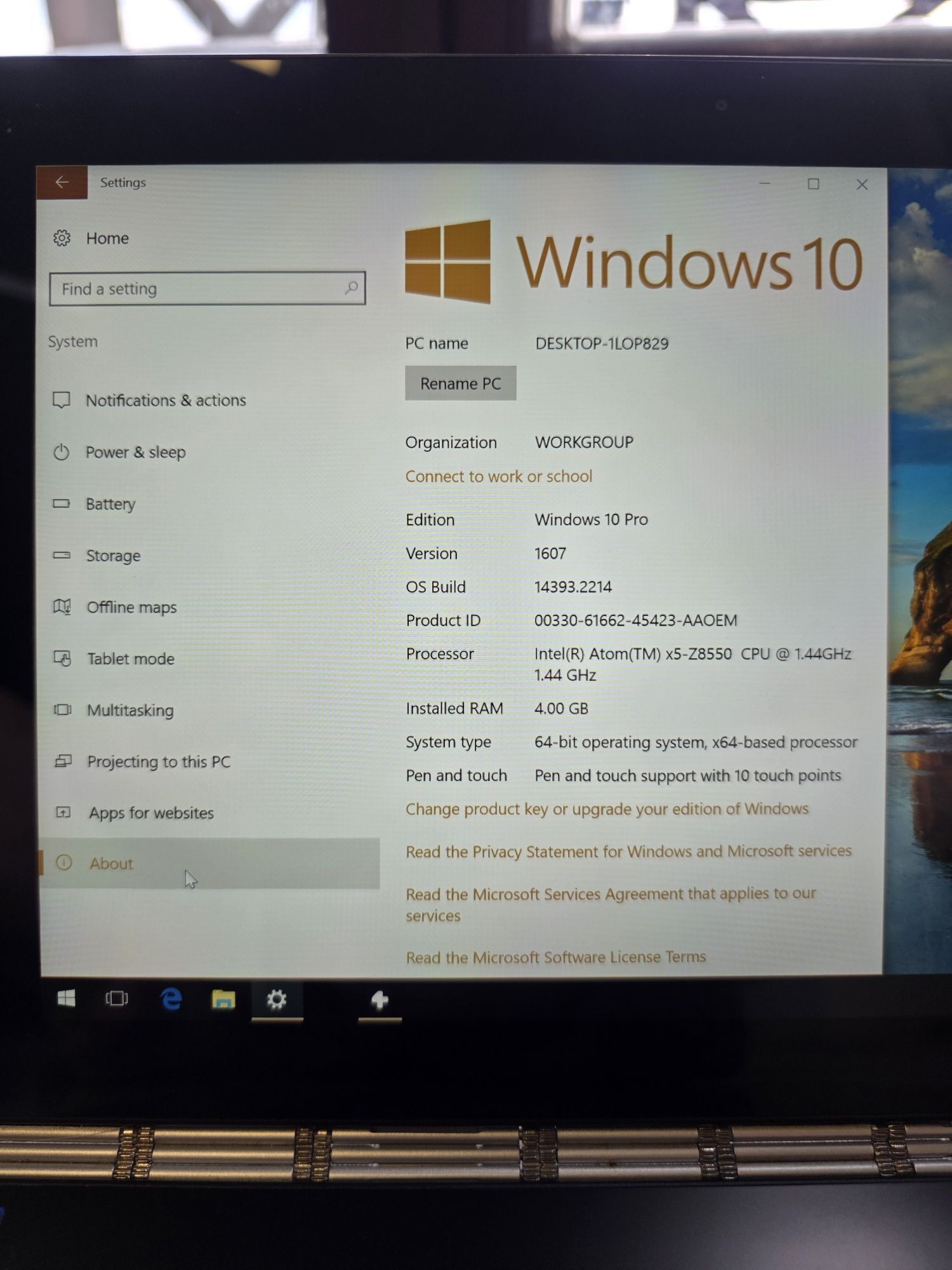 Lenovo Yoga XB1-Y91F