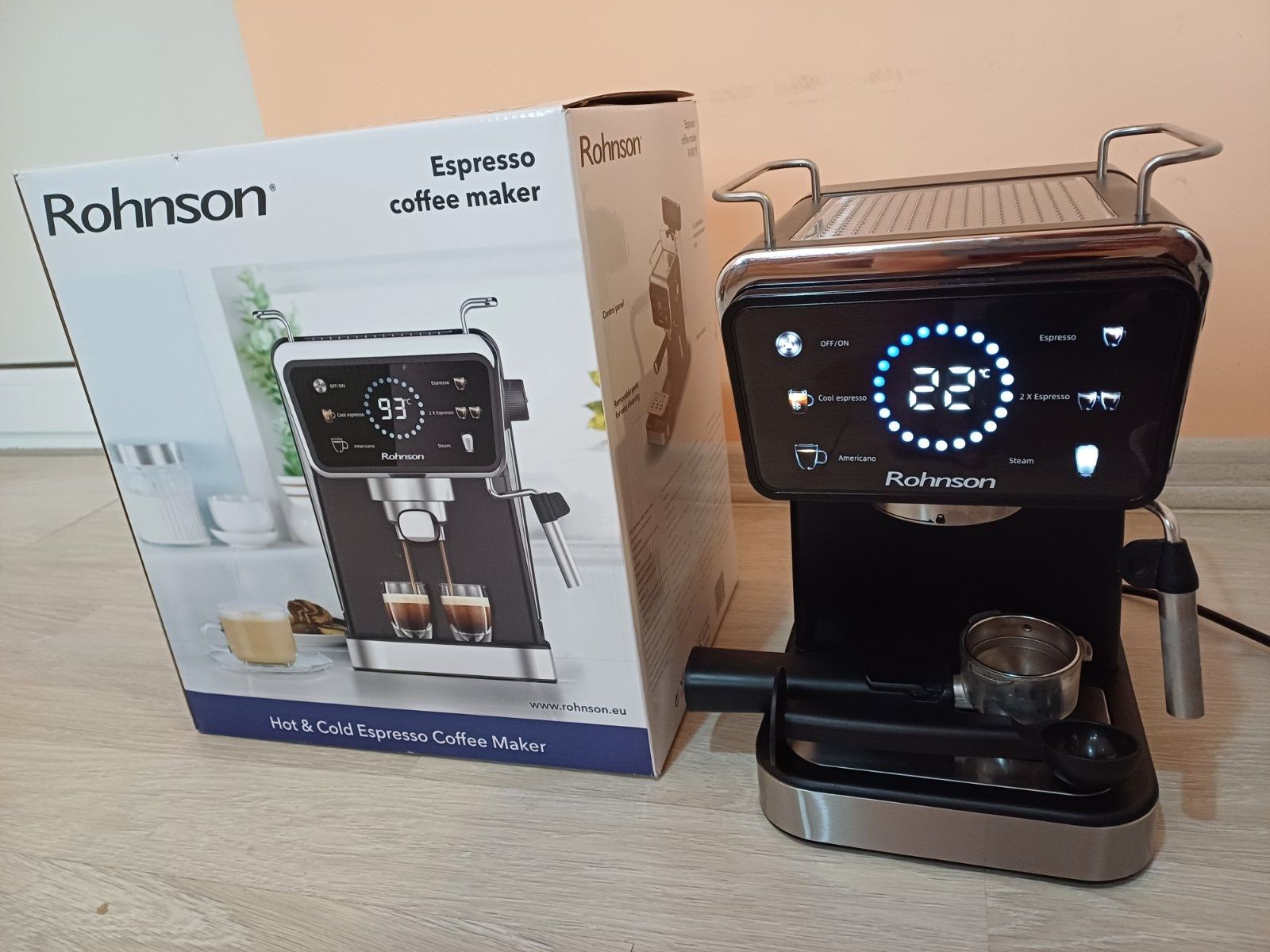 Кафемашина ROHNSON R-98015 / 20 бара /Гаранция!!!