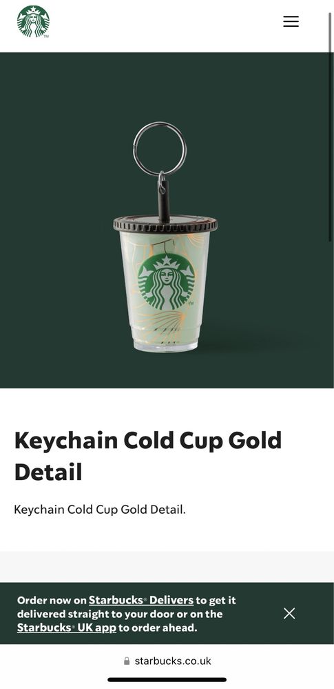 Оригинални ключодържатели Starbucks - 2 броя
