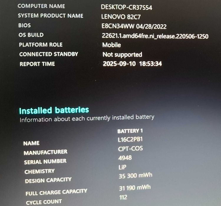 15.6" Lenovo V15 I Ryzen 5 3500U | 12GB Ram | 256 SSD | 1TB HDD