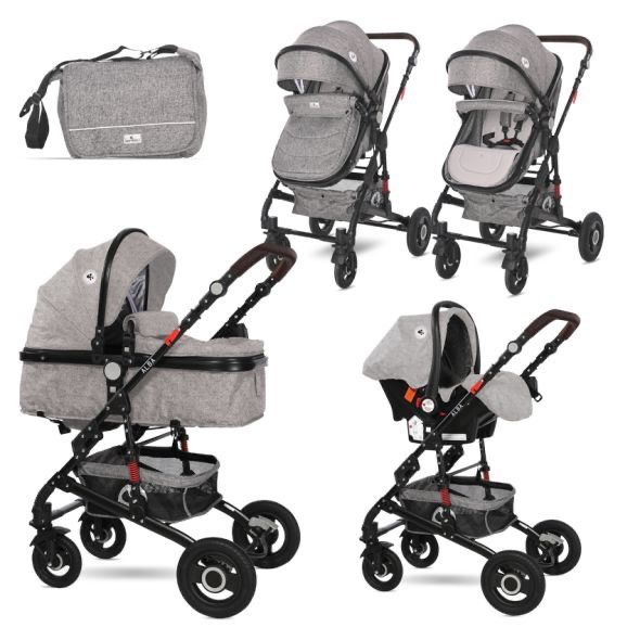 Бебешка количка 3в1 Lorelli Alba Premium Set