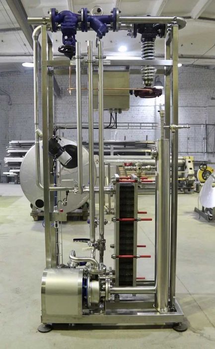 Блок подготовки горячей воды ГВС для молочного и пищевого производства