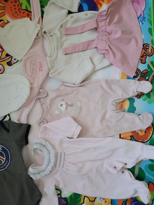 Lot haine copii 10 bucăți 0/2 luni fetițe