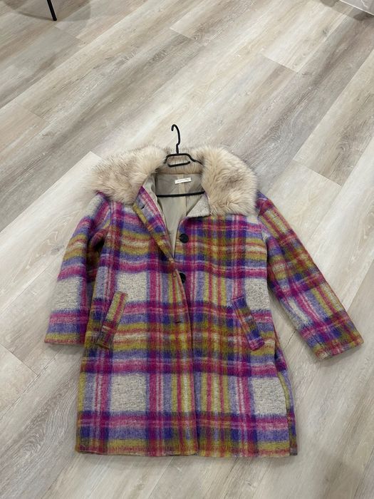 Дамско цветно палто