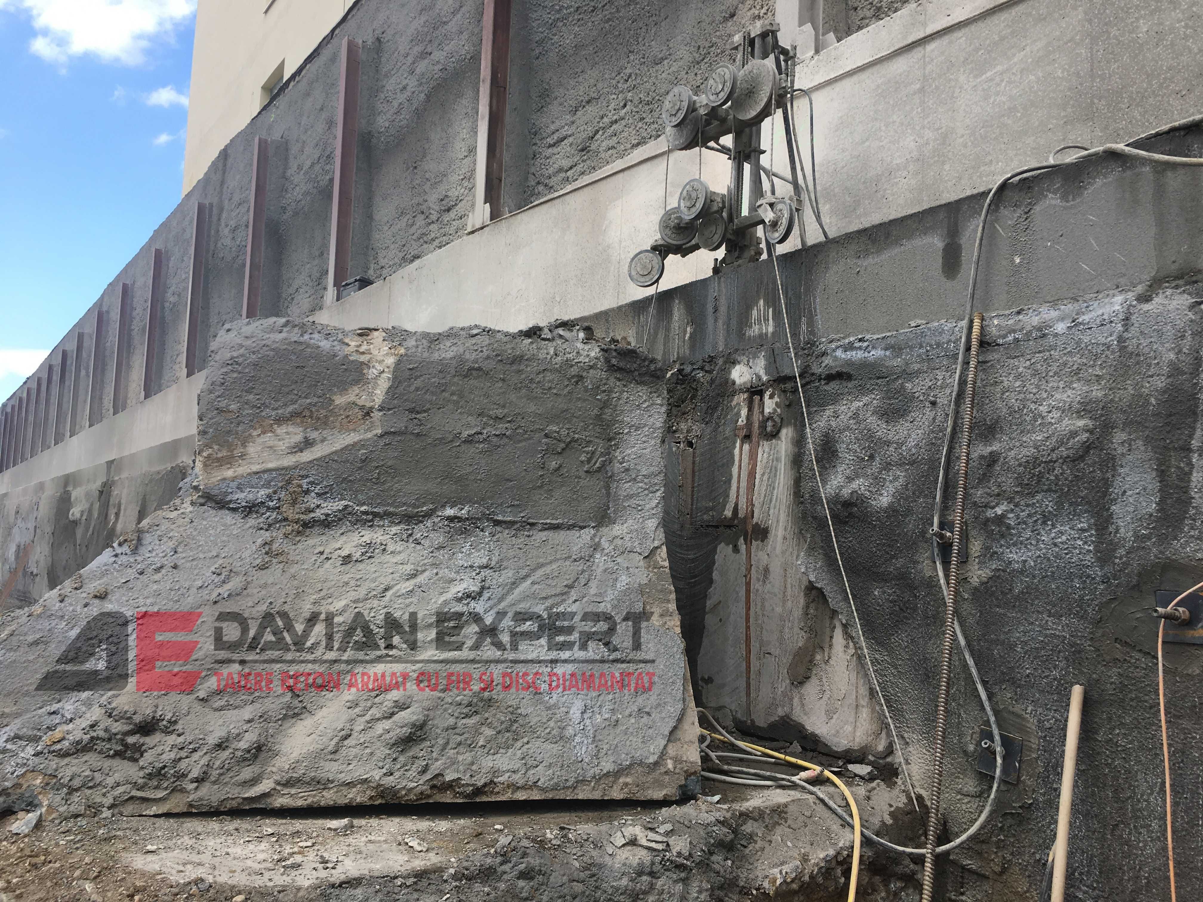 Taiere beton profesionala Taiere Beton cu fir diamantat Davian Expert