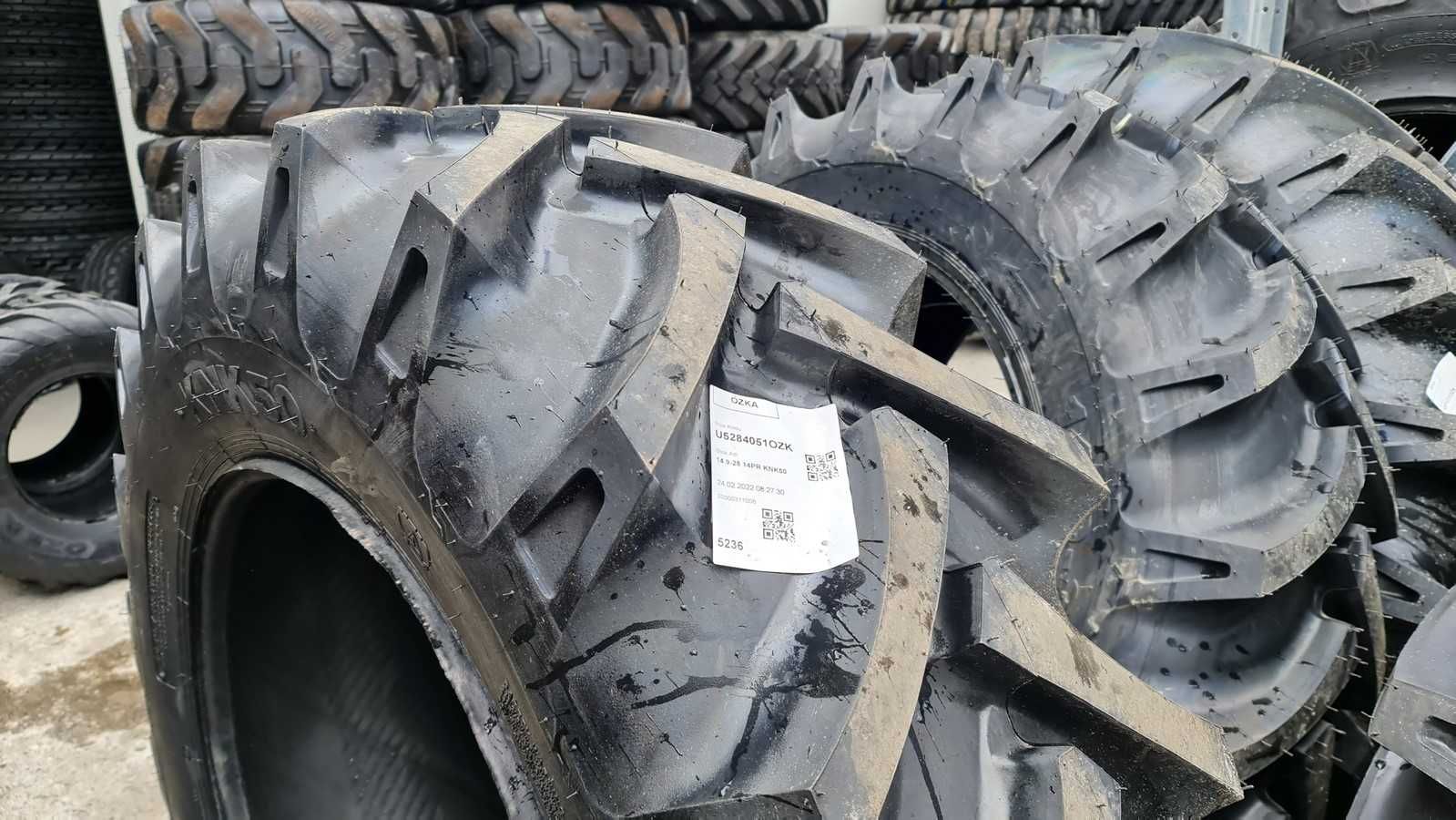 Anvelope noi 14.9-28 OZKA 14 pliuri cauciucuri pentru tractor FIAT